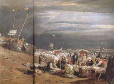 Joseph Mallord William Turner Fishermen at sea (mk31) oil painting image